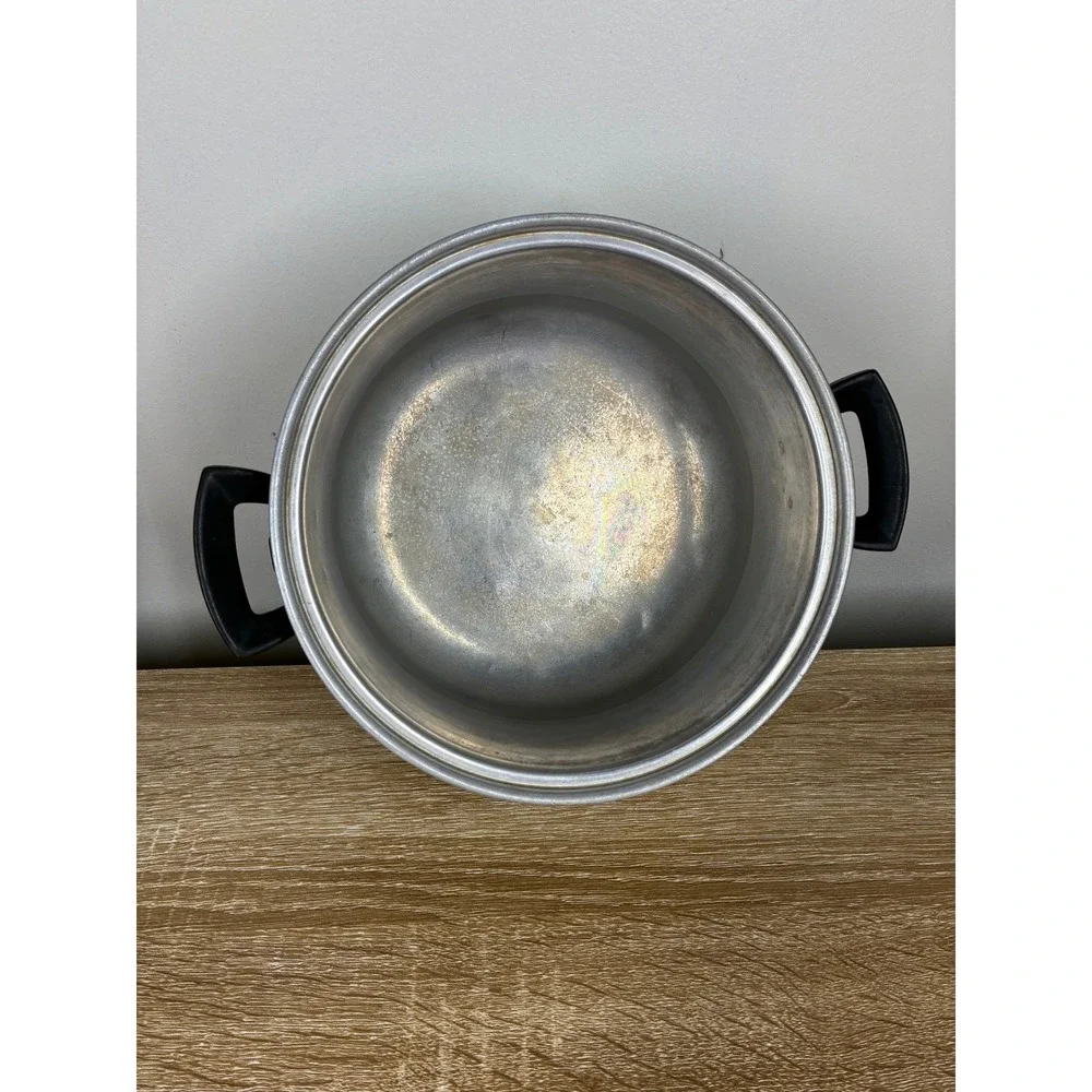 Vintage Wear-Ever Aluminum Pot No 2164 Made in USA 3 Quart Stockpot Silver